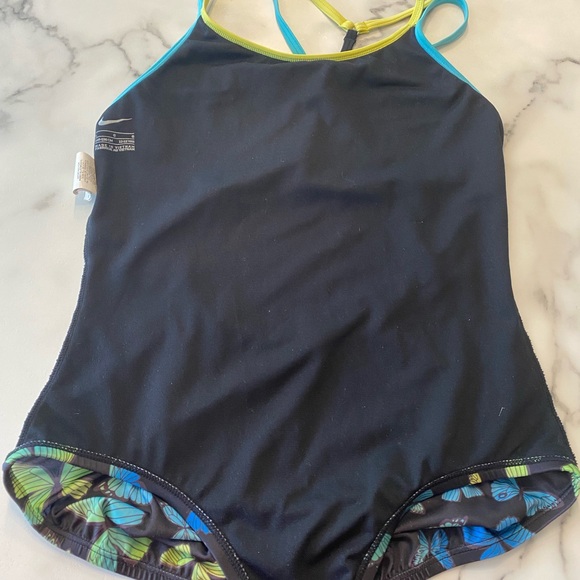 Nike girls butterfly swimsuit size large. - Picture 8 of 12